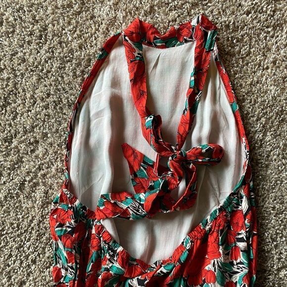 13-LAST ONE Kara and Kate Halter Top Maxi Dress, Floral - Picture 6 of 6
